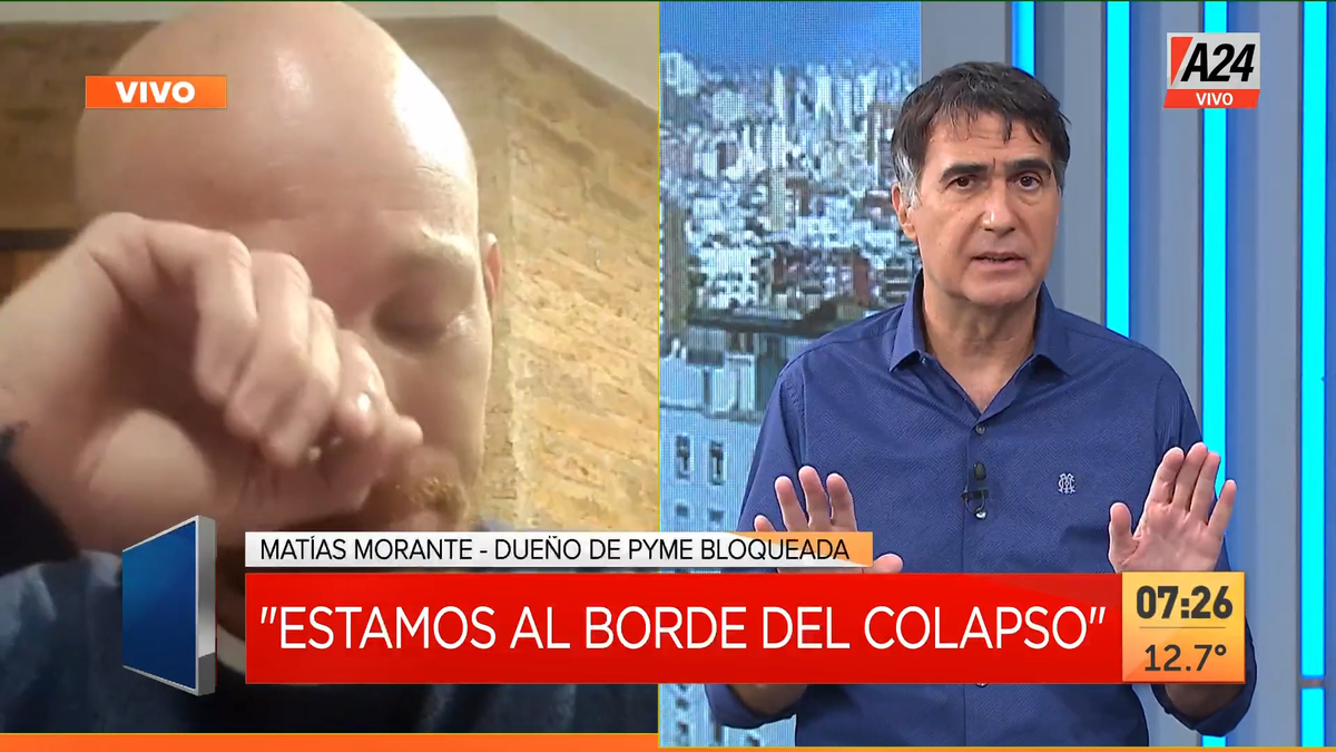 El dueño de una PyMe quebró en llanto por el bloqueo de Camioneros en Chaco: Necesitamos trabajar