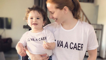 El mensaje de Agustina Kämpfer a su hijo: Mi pequeño feminista...