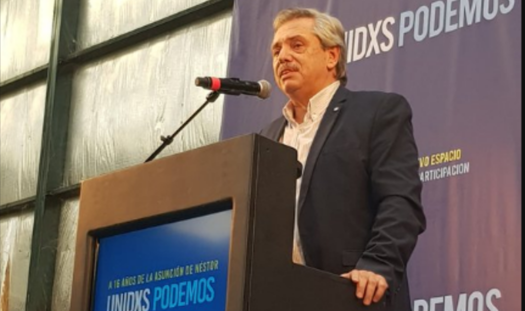 Alberto Fernández: El 10 de diciembre metamos presa a la palabra venganza