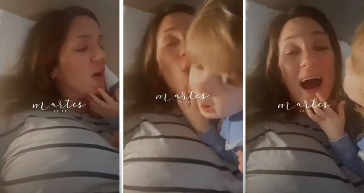 El tierno video de Paula Chaves y su hijo Baltazar: Necesito dormir maestro
