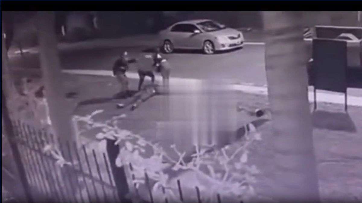 San Pedro. La impactante secuencia ocurrió durante la madrugada (Foto: captura de video).