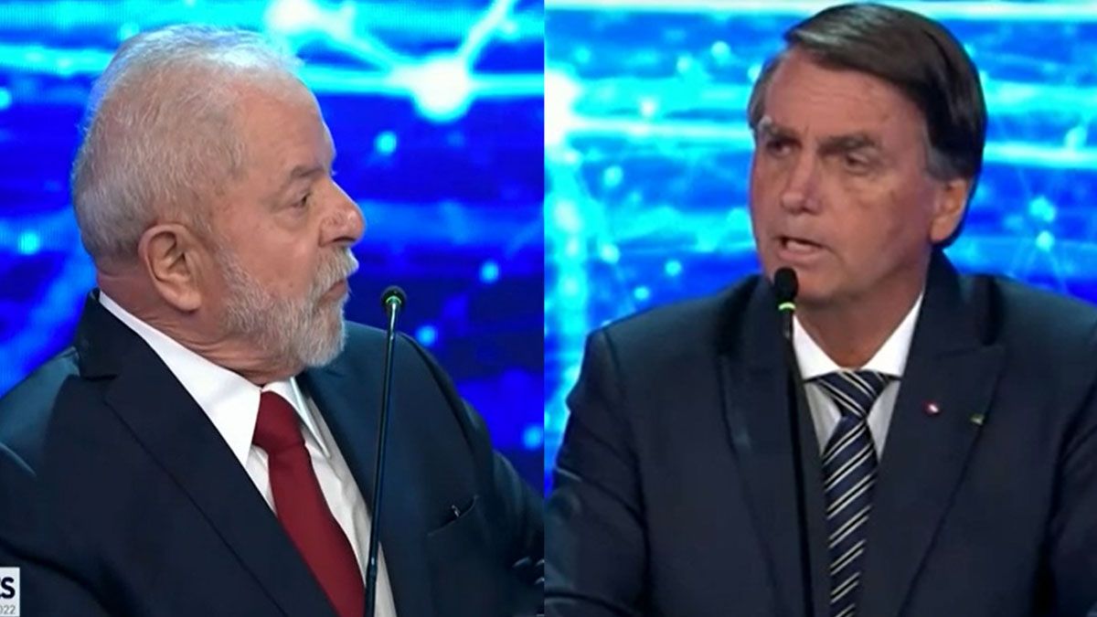 Debate presidencia entre Lula y Jair Bolsonaro (Foto: AP)