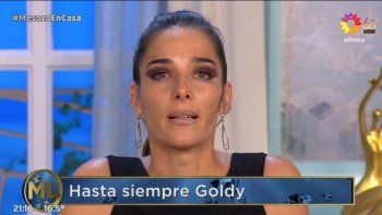 Juana Viale se quebró al hablar de la muerte de Goldy: Una mujer muy familiera
