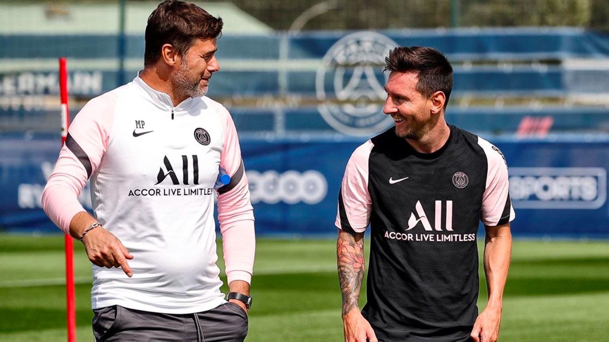 Mauricio Pochettino y Lionel Messi