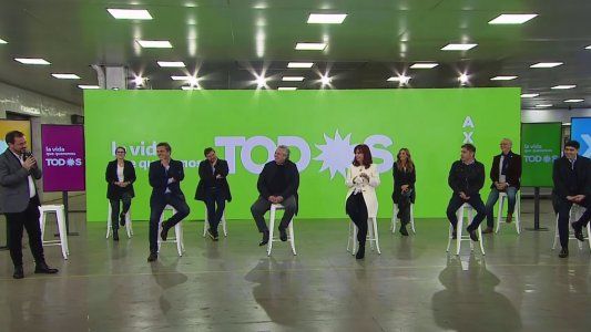 Tolosa Paz y Santoro: Alberto Fernández y Cristina Kirchner presentaron oficialmente a los candidatos del Frente de Todos