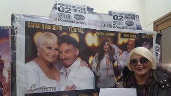 Carmen Barbieri y Fede Bal, de festejo