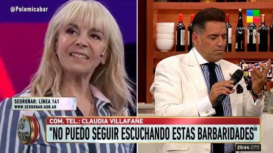 Claudia Villafañe llamó furiosa a Polémica en el bar: ¡Se les murió la gallina de los huevos de oro!