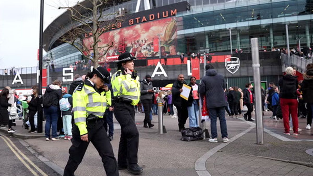 El estadio del Arsenal, en Londres, también con especiales medidas de seguridad (Foto: gentileza The Independent).