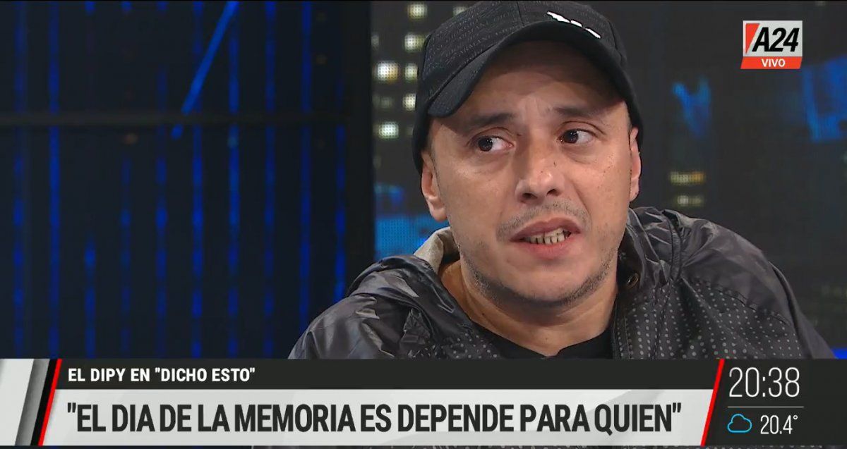 El Dipy criticó al oficialismo por el homenaje al Día de la memoria