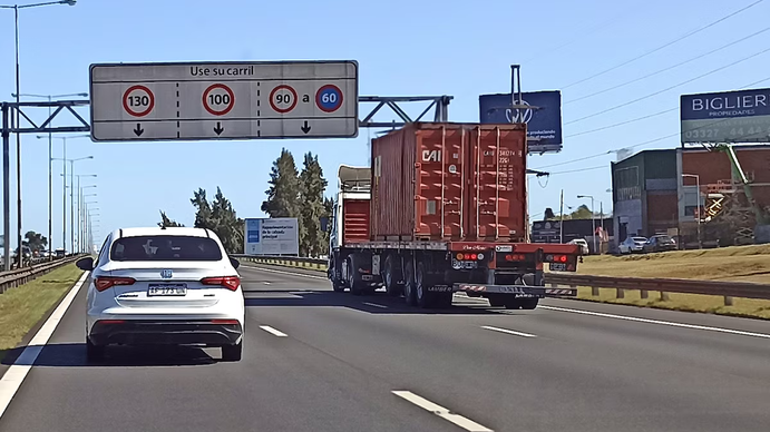 Panamericana: cambio en la velocidad máxima y radares con multas