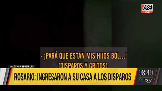 Impactante audio: así entran a una casa a los tiros en Rosario
