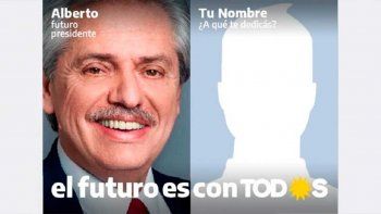 Campaña tecnológica:  El Frente de Todos lanzó una app para que sus votantes puedan tener “Su afiche con Alberto
