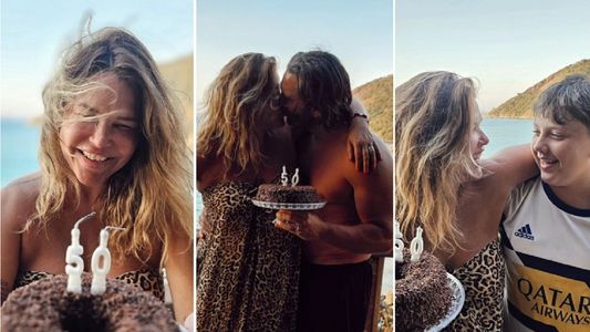 Las fotos del especial festejo de los 50 años de Nazarena Vélez en Brasil junto a su familia