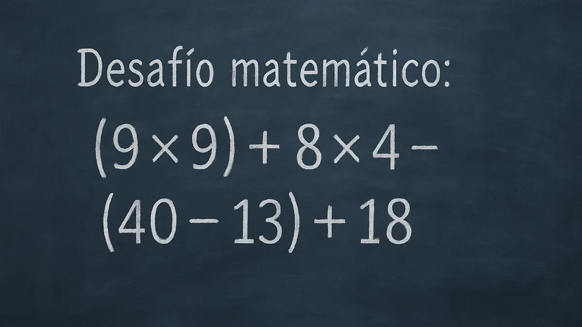 La regla esencial para resolver este desafío matemático es conocido como PEMDAS (por sus siglas en inglés) o jerarquía de operaciones.