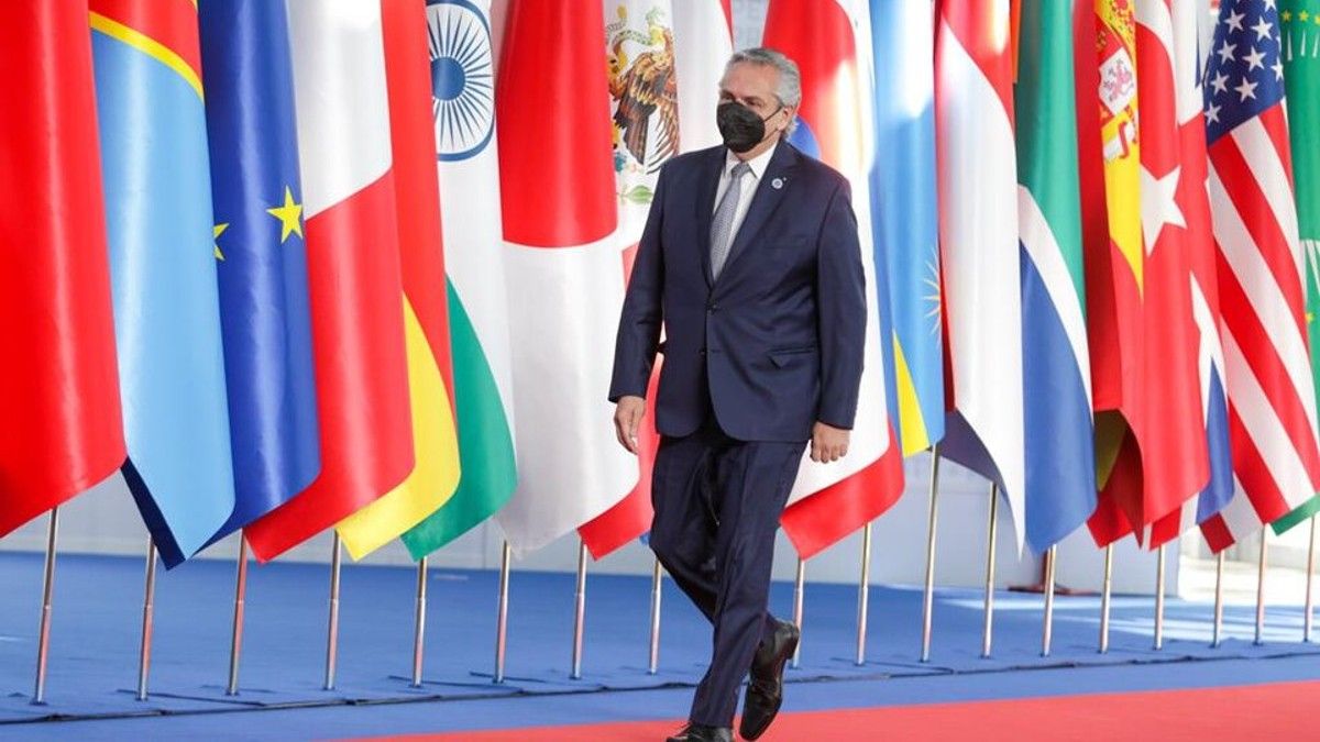 G20 en Roma: Alberto Fernández fue recibido por el premier italiano Mario Draghi