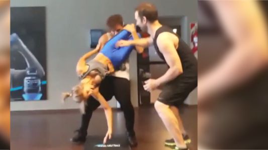 Cinthia Fernández se cayó mientras ensayaba para Bailando 2015