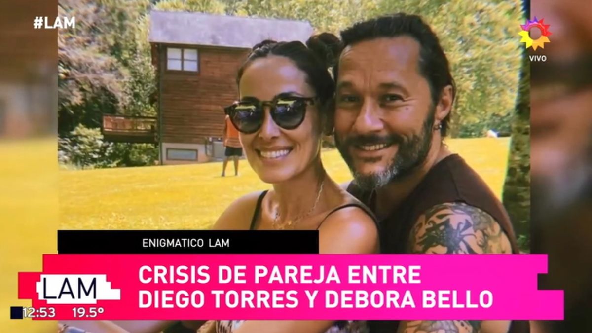 Según contaron en LAM, Diego Torres y su mujer, Débora Bello, estarían atravesando una severa crisis de pareja. Él habría abandonado el hogar familiar. 