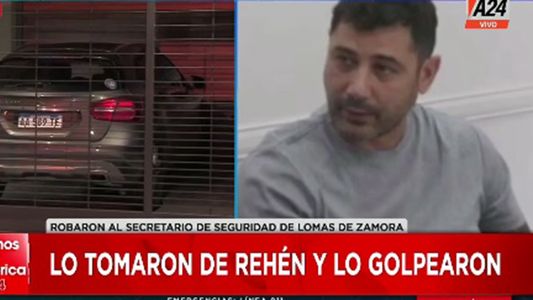 Violento robo al secretario de Seguridad de Lomas de Zamora: lo tomaron como rehén