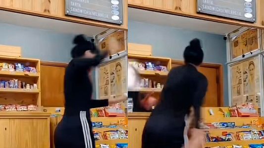 Tremendo video: No le pagaba las horas extras y destrozó el negocio