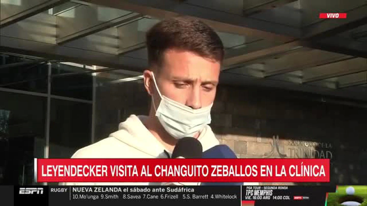 Leyendeker fue a visitar al Changuito Zeballos a la clínica y dio detalles de cómo fue su encuentro