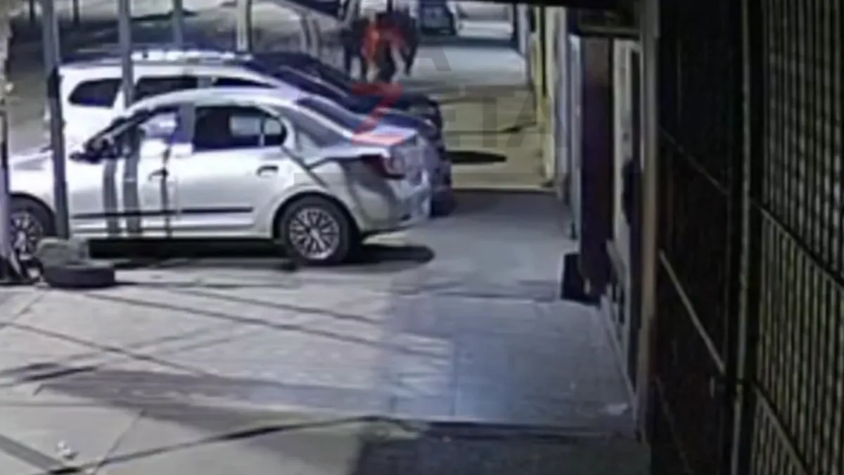 El momento del tiroteo que le costó la vida a Thiago. 