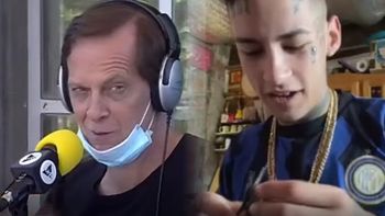 El cantante L-Gante se armó un porro durante una entrevista con el programa de Matías Martin