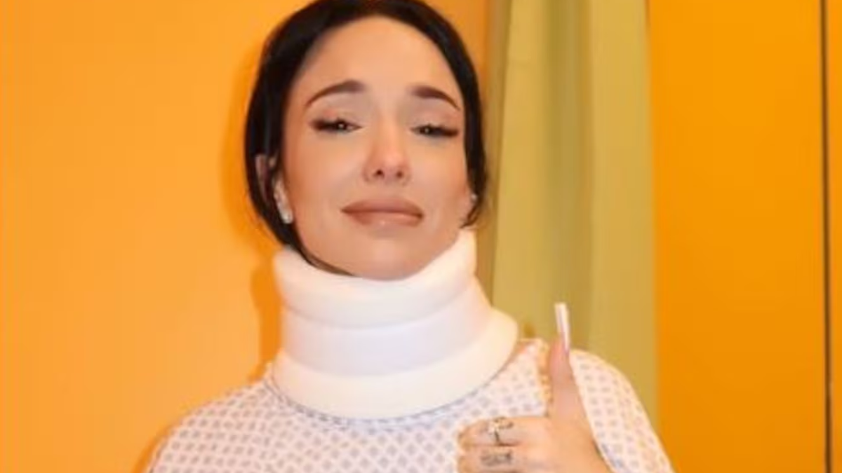 La Joaqui sufrió un accidente en pleno show y terminó en un hospital