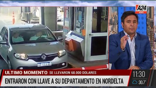 Los videos del robo millonario al exarquero Cavallero en Nordelta