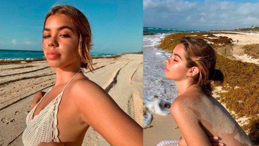La hija de Andrea del Boca hizo un topless en la playa