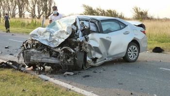 Seis personas murieron en un choque frontal en la ruta nacional 188 en La Pampa. (Foto Pampadiario.com)