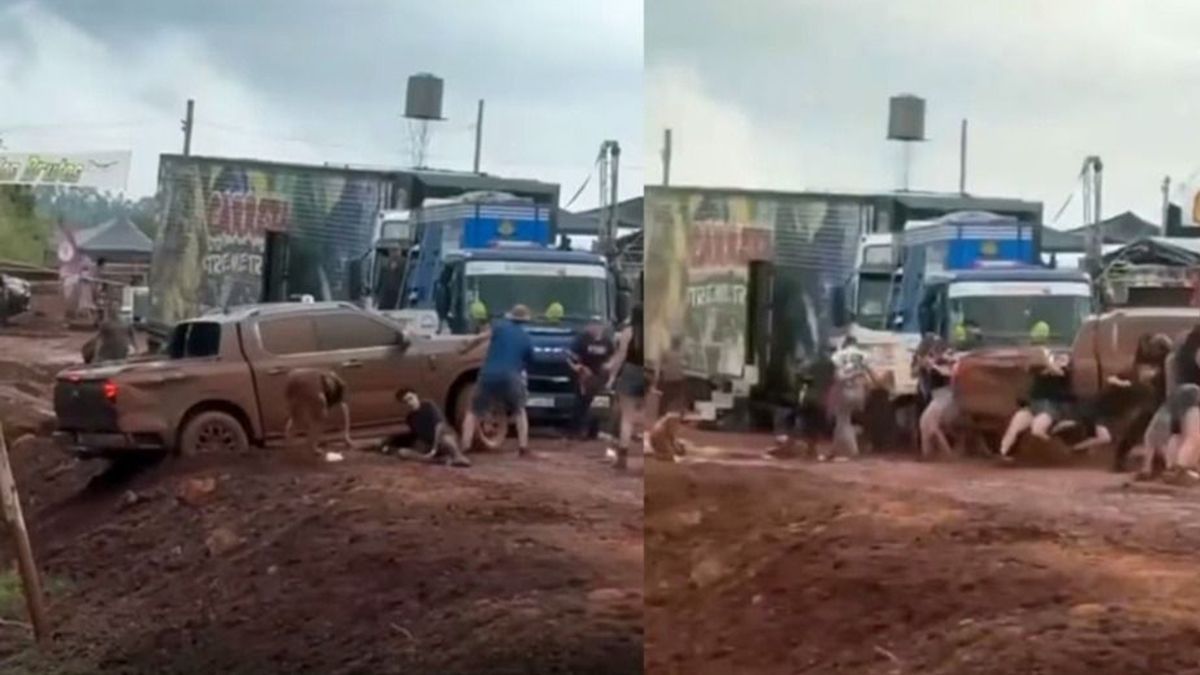 Dramático momento en un trompódromo: una camioneta derrapó y atropelló a los espectadores.&nbsp;