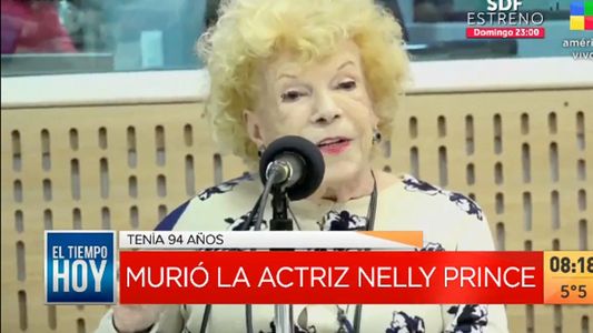 Murió la actriz y cantante Nelly Prince