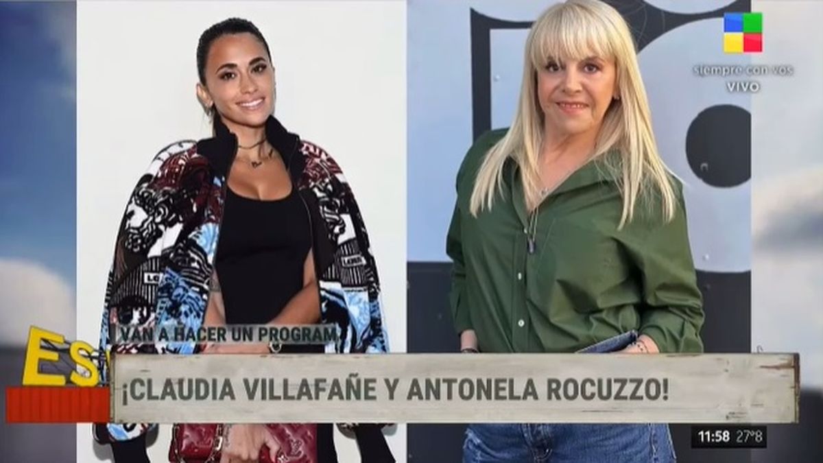 Claudia Villafañe y Antonela Roccuzzo harán un programa juntas, anunció el periodista Guido Záffora en el magazine de las mañanas de América TV, Es por ahí. 
