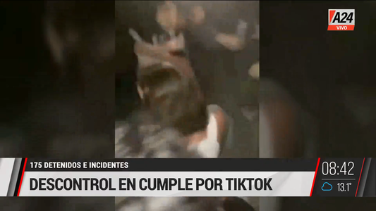 Invitó a su cumple por TikTok y todo salió mal