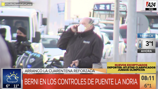 Berni intentó enfriar la pelea con Nación: No me enojo, hay que agilizar, facilitar las cosas a los ciudadanos
