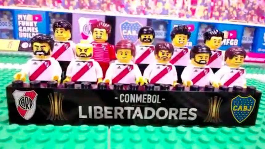 Recrearon los goles de la final de la Copa Libertadores con Legos