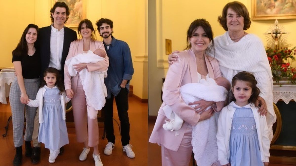 El bautismo de Julia, la segunda hija de Isabel Macedo y Juan Manuel Urtubey.&nbsp;