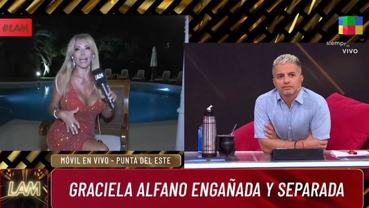 Graciela Alfano abrió su corazón y habló de su separación de Carlos Bustin: Lo hacía en mi cara