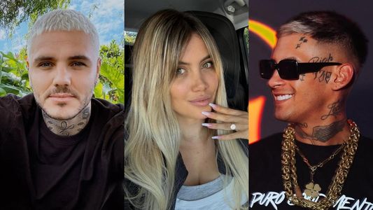 Wanda Nara compartió una romántica foto con L-Gante y le tiró un palito a Mauro Icardi: Amor...