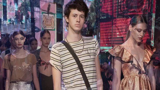 Dante Ortega se animó a las pasarelas: debutó como modelo