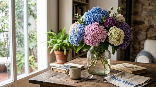 Hortensias en florero: cómo cuidarlas para que duren más y no se marchiten rápido