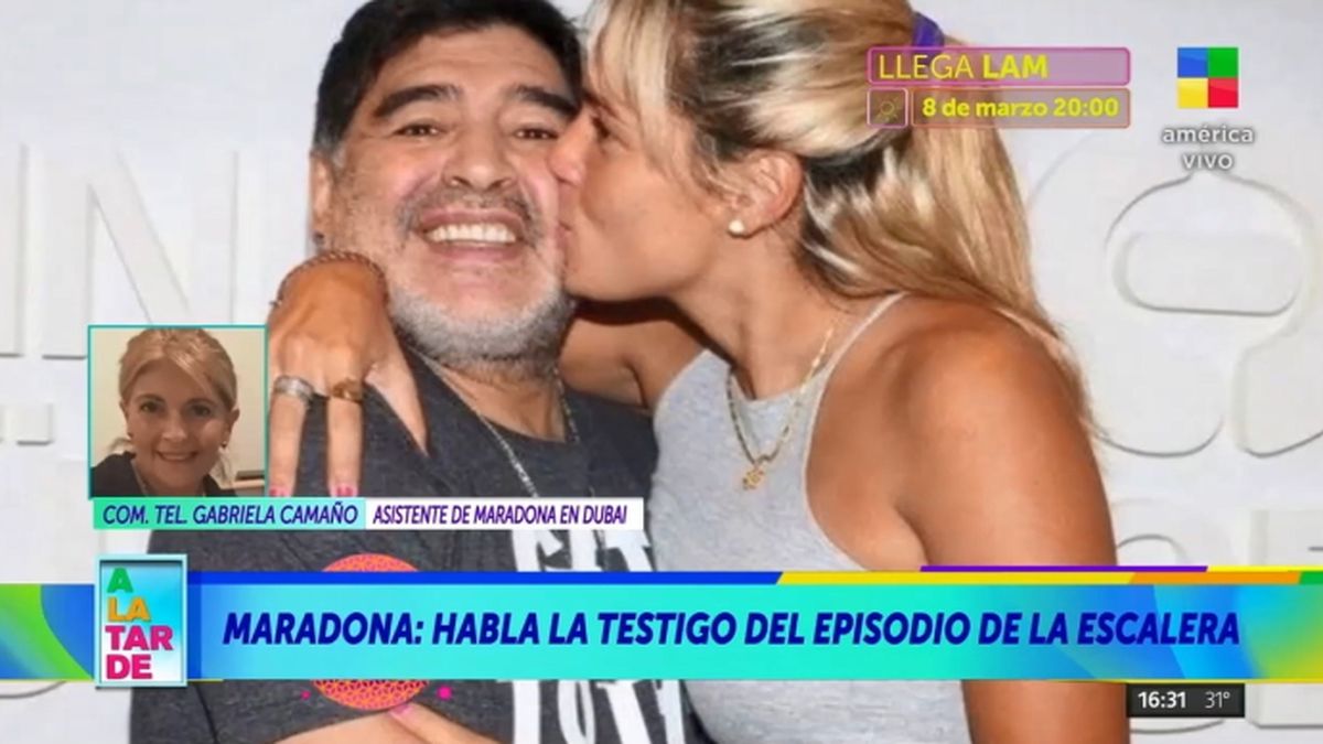 Gabriela Camaño, asistente de Diego Maradona en Dubái, reveló la violenta relación que Rocío Oliva mantenía con él. 