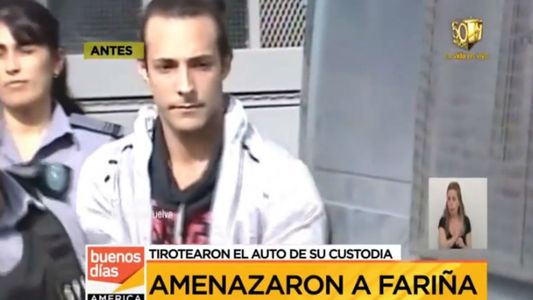 Amenazaron a Leonardo Fariña: balearon el auto de su custodia