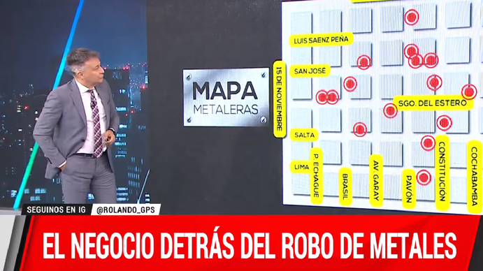 Exclusivo GPS | El shopping del metal: dónde termina el bronce que roban