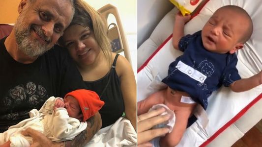 Jorge Rial vio en vivo uno de los primeros cambios de pañales de Morena a Francesco