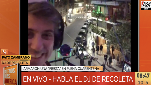 Fiesta en las calles de Recoleta: según el DJ, lo que se vio es una necesidad de la gente por divertirse