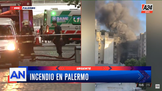 Incendio en Palermo: tres bomberos hospitalizados y ocho vecinos afectados por el humo
