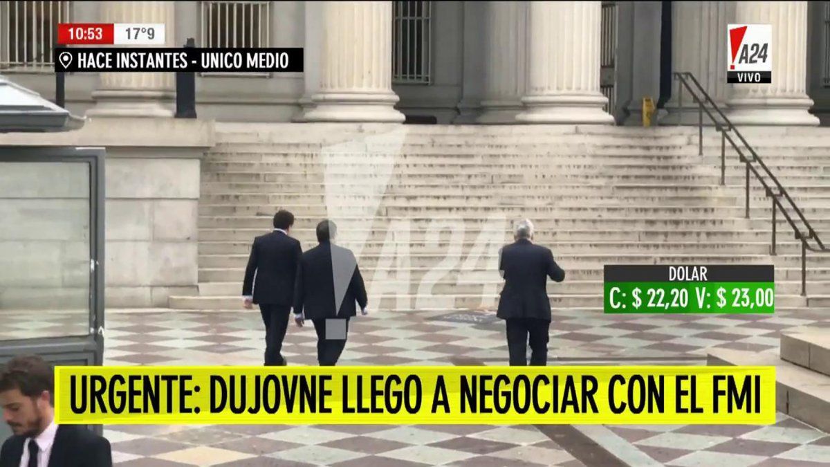 Dujovne ya llegó al Departamento del Tesoro para comenzar a negociar con el FMI