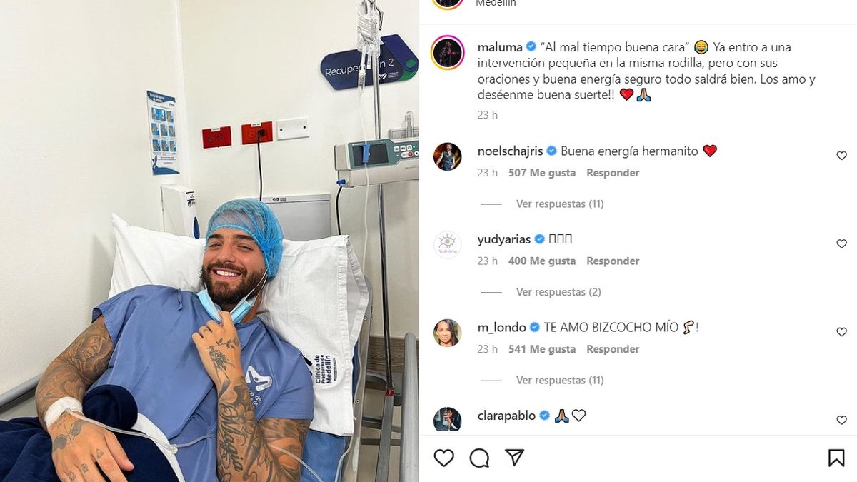 Maluma se mostró en silla de ruedas tras ser operado y explicó qué le pasó