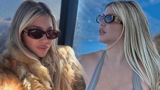 La impactante producción fotográfica de Wanda Nara en la nieve en medio de su nuevo enfrentamiento con Icardi